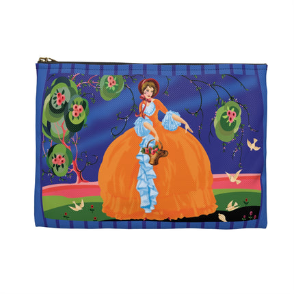 Spring Whispers Accessory Pouch – Vintage Art Fashion Design