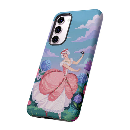 🎭🌸 The Lady Of The Secret Masquerade Phone Case – Art Deco Garden Fantasy