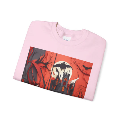 Halloween Night Scene Unisex Heavy Blend™ Crewneck Sweatshirt