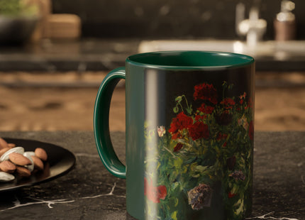 A Study of Poppies for Carnation, Lily, Lily, Rose by John Singer Sargent Colorful Mugs (11oz, 15oz)