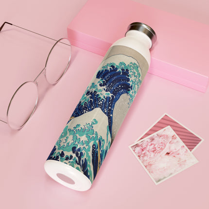 The Great Wave off Kanagawa by Katsushika Hokusai Slim Water Bottle