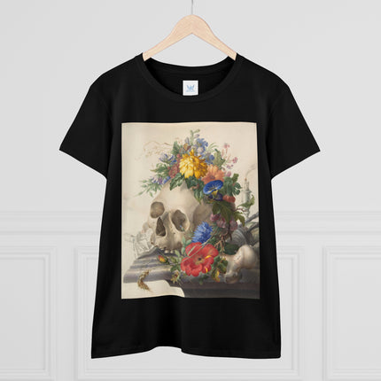 Vanitas Still Life by Herman Henstenburgh Women's Midweight Cotton Tee