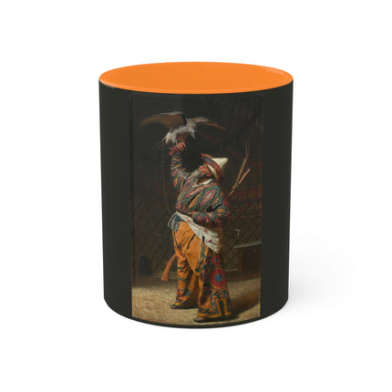 A Rich Kirghiz Huntsman with a Falcon by Vasily Vereshchagin Colorful Mugs, 11oz