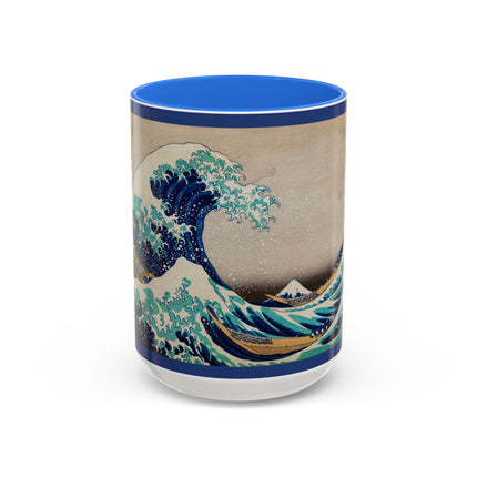 The Great Wave off Kanagawa by Katsushika Hokusai Colorful Mugs (11oz, 15oz)