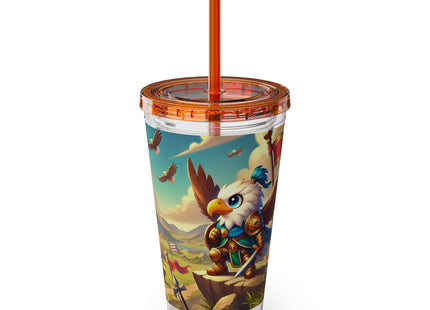 Watchful Guardian Sunsplash Tumbler with Straw, 16oz