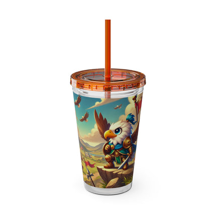Watchful Guardian Sunsplash Tumbler with Straw, 16oz