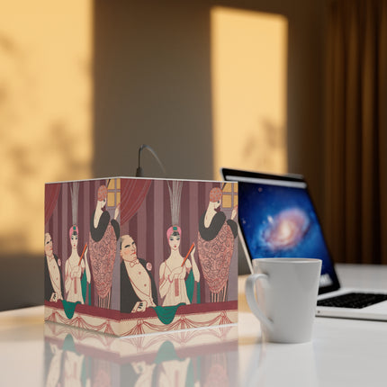 La Loge by George Barbier Light Cube Lamp