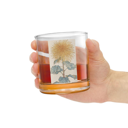 Chrysanthemum Rocks Glass, 10oz