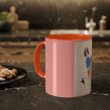 Illustrations of Japanese Toys Pl.001 by Kawasaki Kyosen Colorful Mugs, 11oz