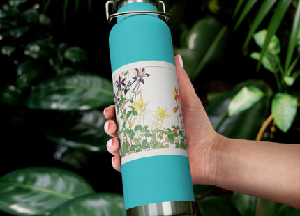 Aquilegia Flower by Tanigami Kônan Copper Vacuum Insulated Bottle, 22oz