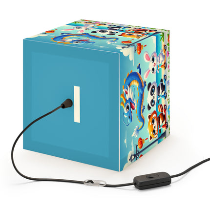 🌊🚲 The Seaside Scooter Friends Light Cube Lamp – Coastal Fun & Playful Adventure