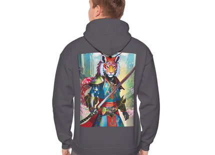 Cyberpunk Samurai Tiger – Heavy Blend™ Hooded Sweatshirt