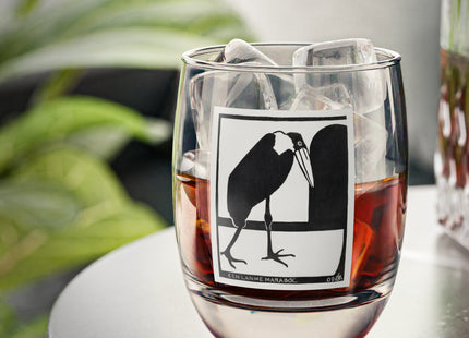 A Lame Marabou by Samuel Jessurun de Mesquita Whiskey Glass