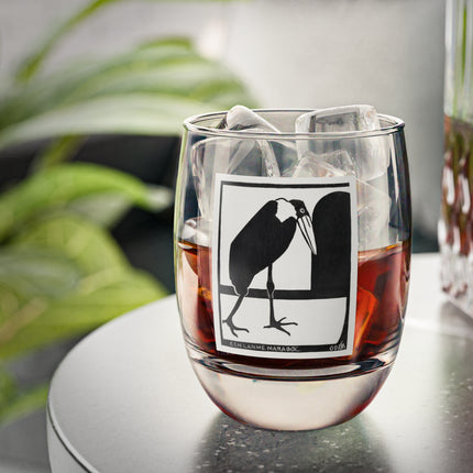 A Lame Marabou by Samuel Jessurun de Mesquita Whiskey Glass