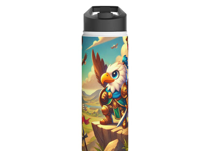 Watchful Guardian Stainless Steel Water Bottle, Standard Lid