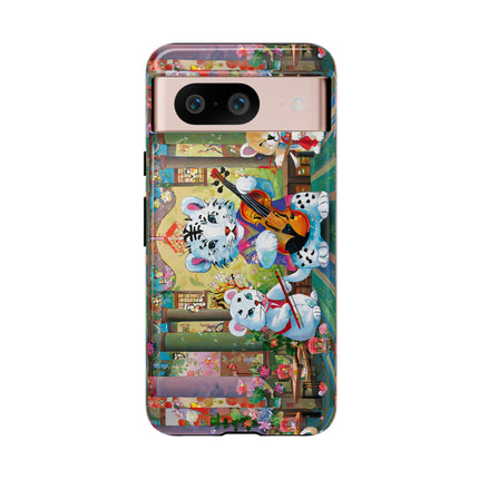 Melodies of the Snow Lion Cub Phone Cases