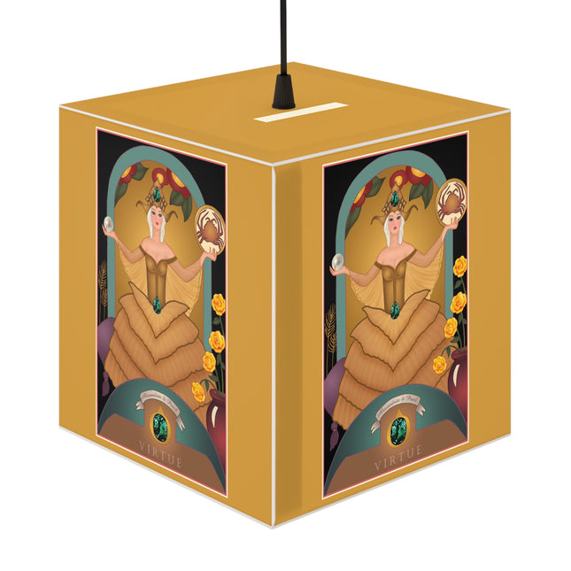 June & Pearl, Alexandrite Zodiac Light Cube Lamp