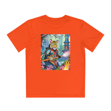 Cyberpunk Leopard Youth Competitor Tee