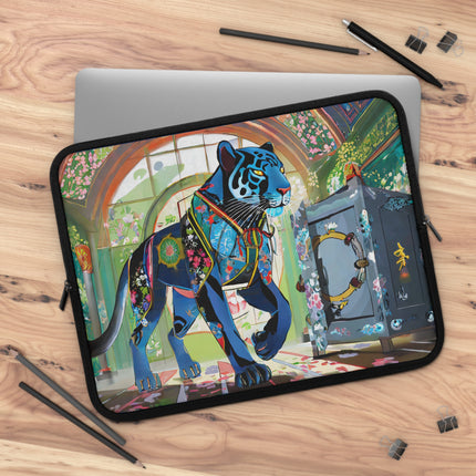 Cyber Panther's Hunt Laptop Sleeve