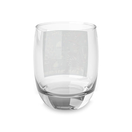 Whimsical Christmas Tea Party Whiskey Glass