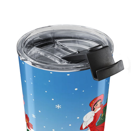 🎄🌸 The Lady Of The Christmas Rose Tumbler – Art Deco Holiday Romance