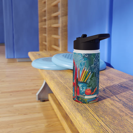 Whiskered Wanderings Stainless Steel Water Bottle