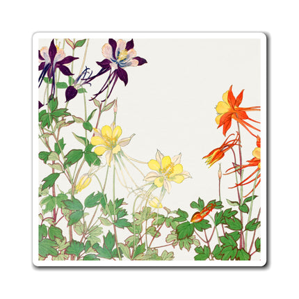 Aquilegia Flower by Tanigami Kônan Magnets (3 Sizes)