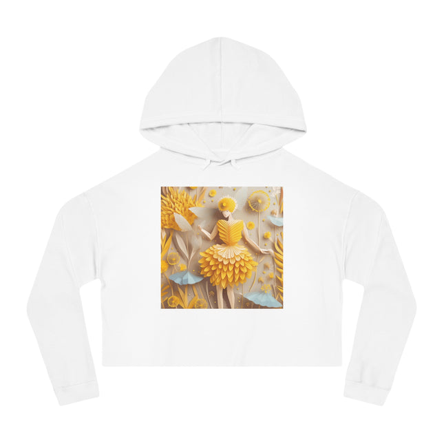 Dandelion Fairy Women’s Cropped Hooded Sweatshirt