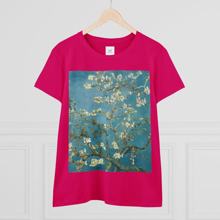 Almond Blossom by Vincent van Gogh Women's Midweight Cotton Tee