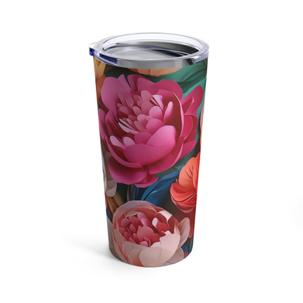 Peonies in Full Bloom Tumbler 20oz