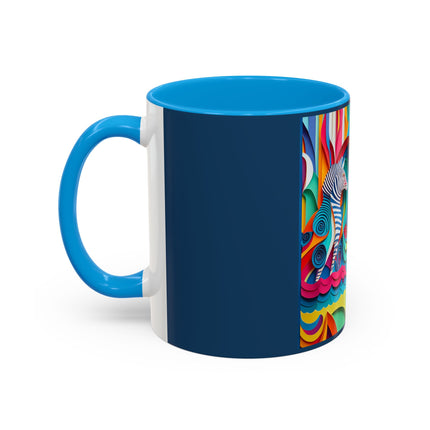 Surfing Zebra Colorful Mugs (11oz, 15oz)