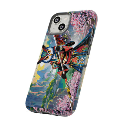 Cyberpunk Samurai Owl Phone Cases