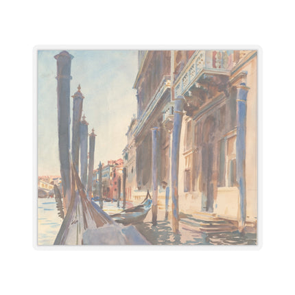 Gondola Moorings on the Grand Canal by John Singer Sargent Kiss-Cut Stickers (4 Sizes)