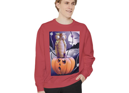 The Startled Pumpkin Unisex Garment-Dyed Sweatshirt
