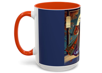 Court Magician with Ghost Butterflies Colorful Mugs (11oz, 15oz)