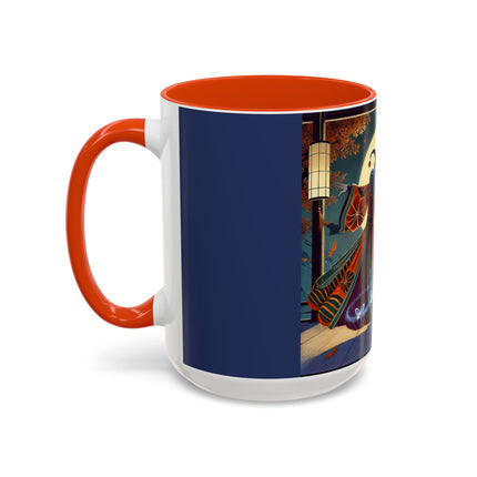 Court Magician with Ghost Butterflies Colorful Mugs (11oz, 15oz)