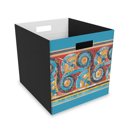 Reproduction of S-Spiral Frieze by Emile Gilliéron Felt Storage Box