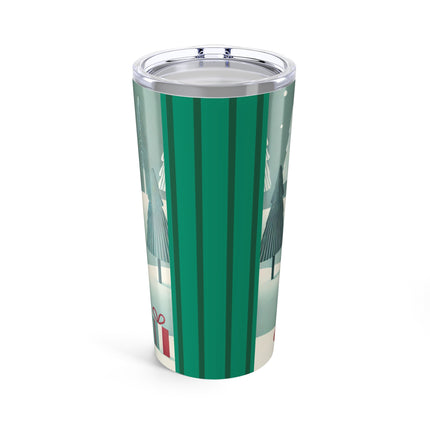 Candy Cane Timekeeper Bunny Tumbler 20oz