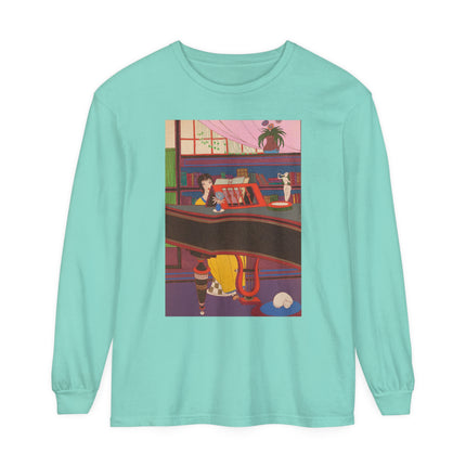 La Musique by Charles Martin Garment-dyed Long Sleeve T-Shirt