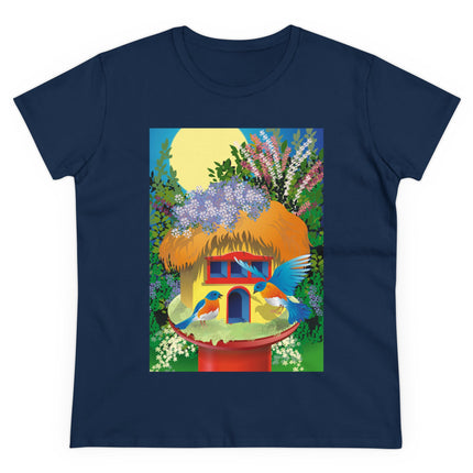Birdhouse Haven Women's Midweight Cotton Tee