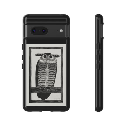 Horned Owl by Samuel Jessurun de Mesquita Phone Cases