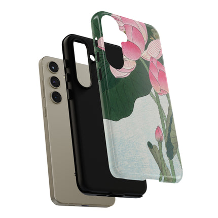 Blooming Lotus Flowers by Ohara Koson Phone Cases