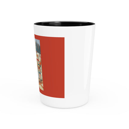Off with her head! Off with— by Sir John Tenniel Ceramic Shot Glass