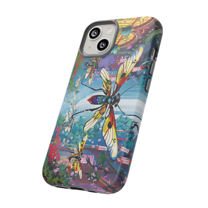 Neon Swarm Phone Cases