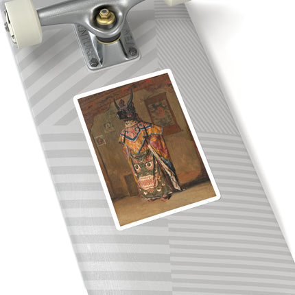 A Buddhist lama at a feast at Pemionchi Monastery by Vasily Vereshchagin Kiss-Cut Stickers (4 Sizes)
