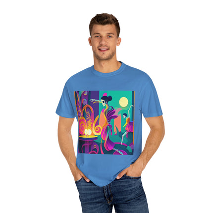 Dance of the Skeleton Ballerinas Unisex Garment-Dyed T-shirt