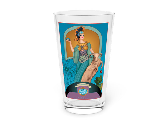 March & Aquamarine Zodiac Pint Glass