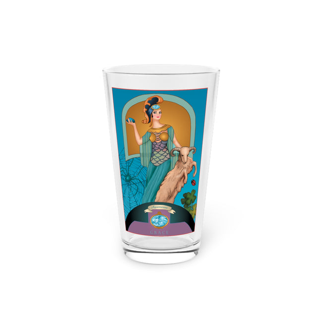 March & Aquamarine Zodiac Pint Glass