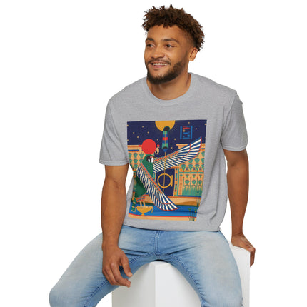 Winged Sun Disc & Falcon T-Shirt – Emblem of Hermes Trismegistus