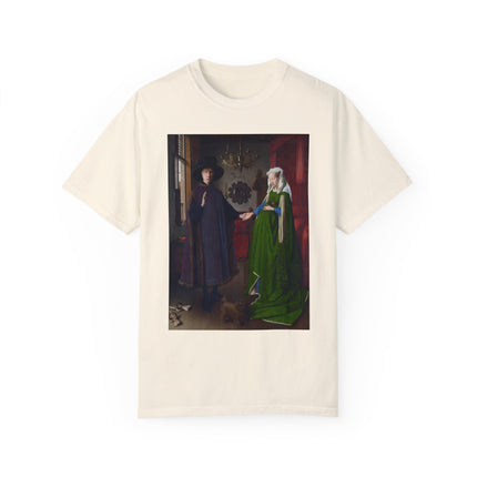 Arnolfini Portrait by Jan Van Eyck Unisex Garment-Dyed T-shirt